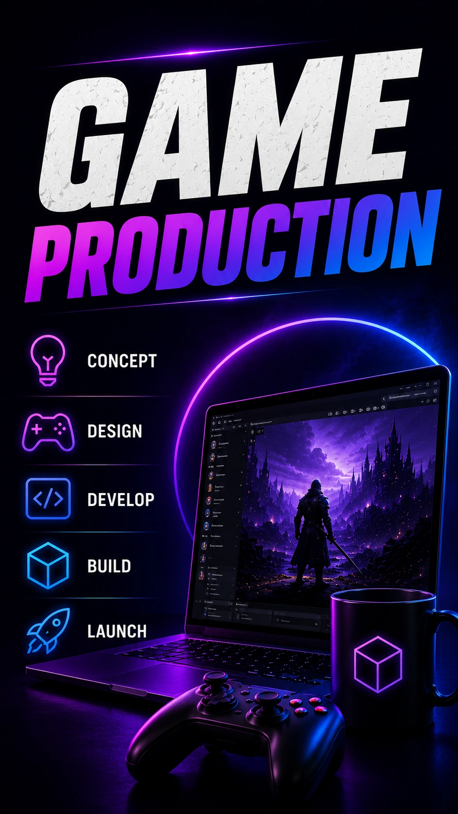 Full-cycle indie game production represented by Timeloop Titans