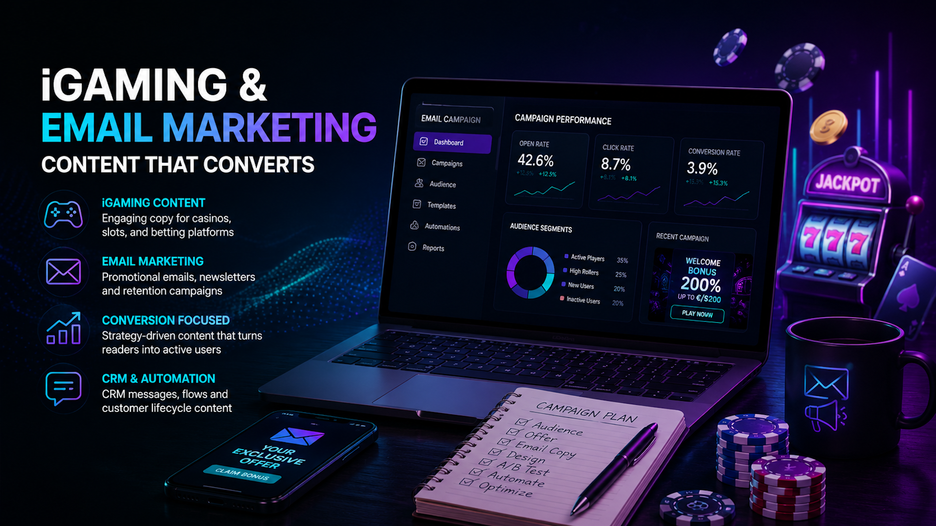 iGaming and Email Marketing Content