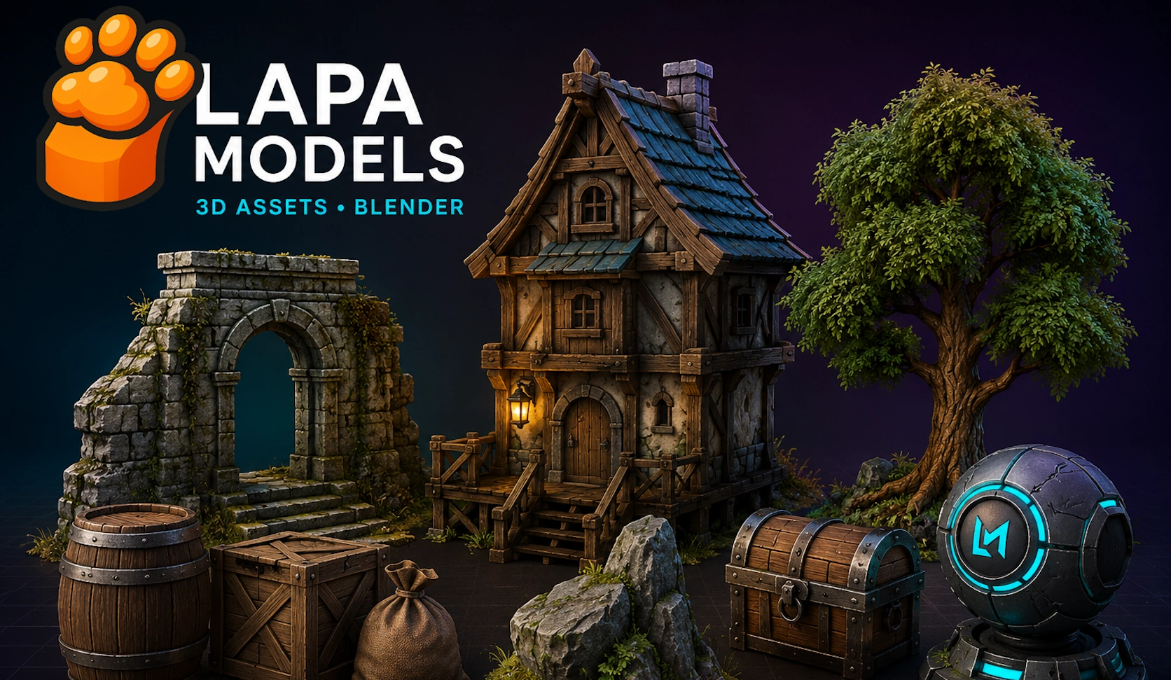 LapaModels 3D asset production portfolio